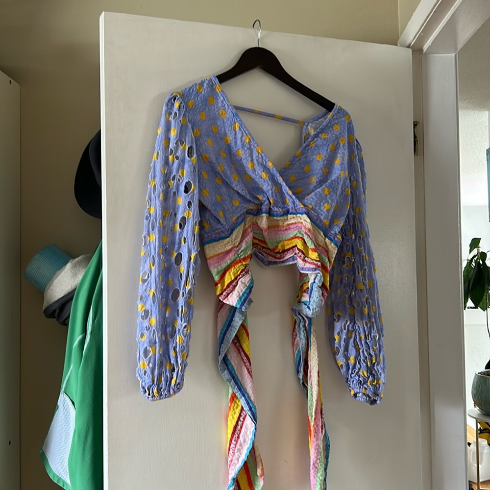 Anthropologie super cute colourful top!